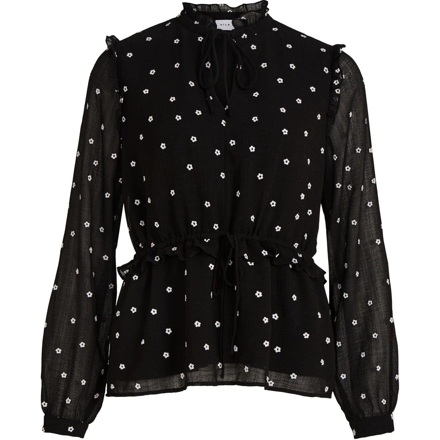 Vila Tie Neck Regular Fit Blouse