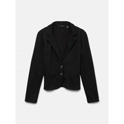Vero Moda Solid Patterned Lapel Collared Blazer