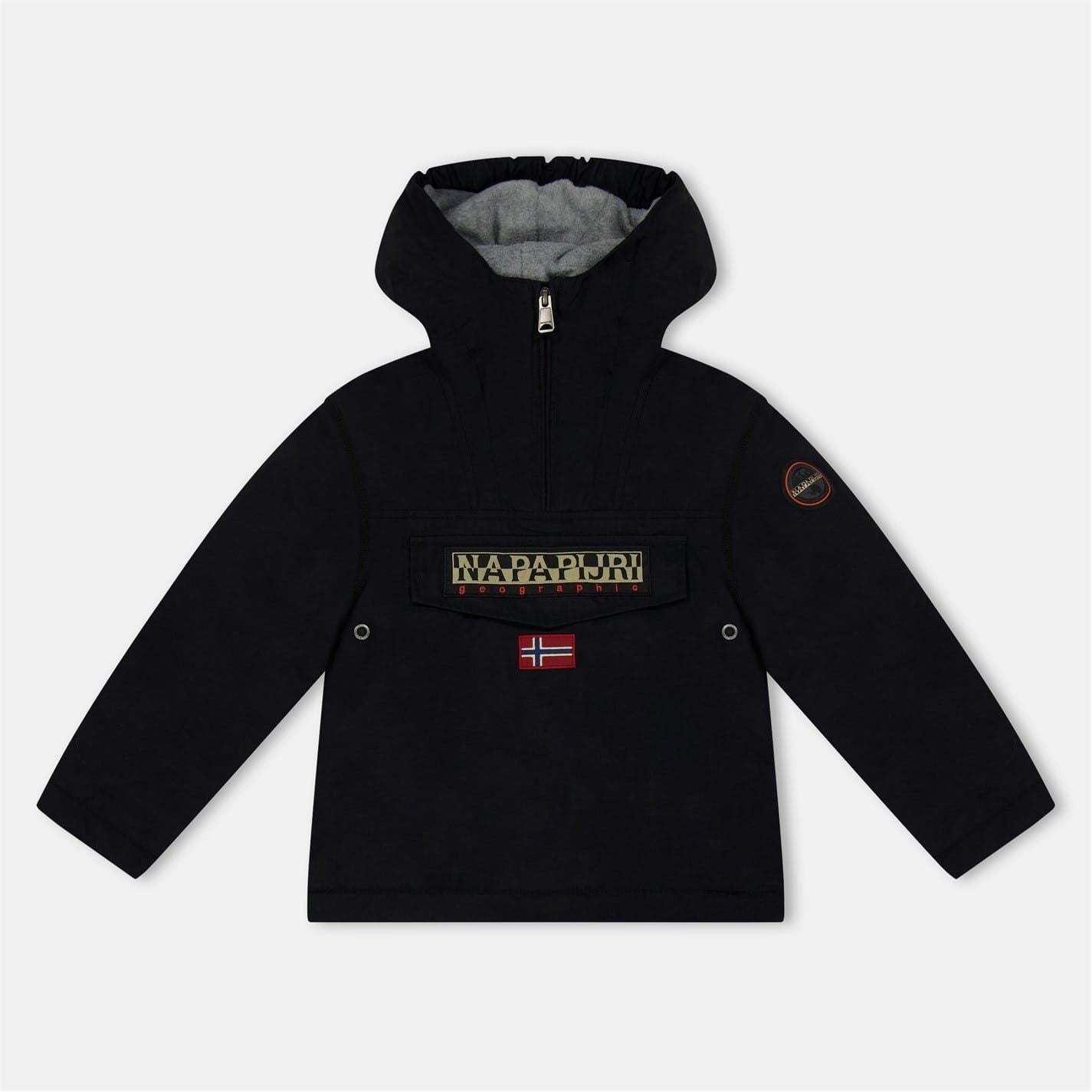 Napapijri Rainforest Solid Patterned Hooded Rain Jacket