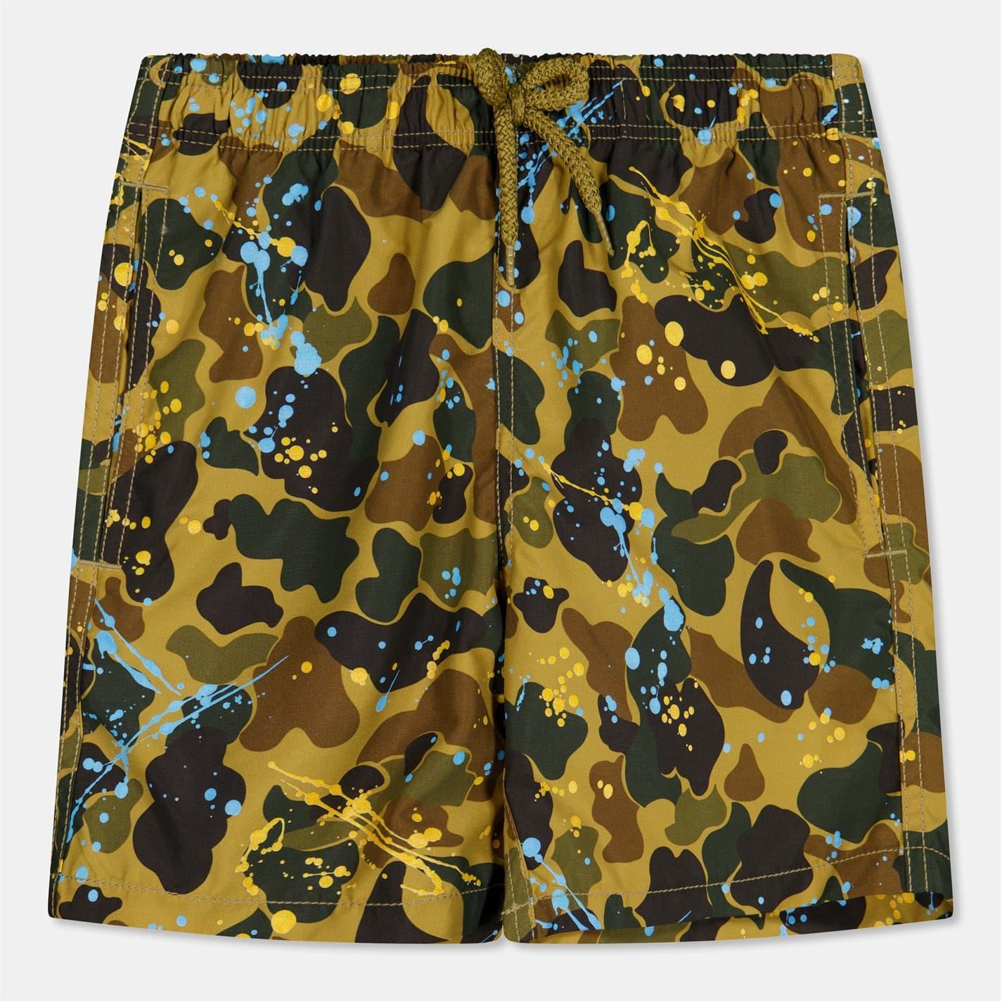 Palm Angels Camo Patterned Relaxed Fit Swim Short