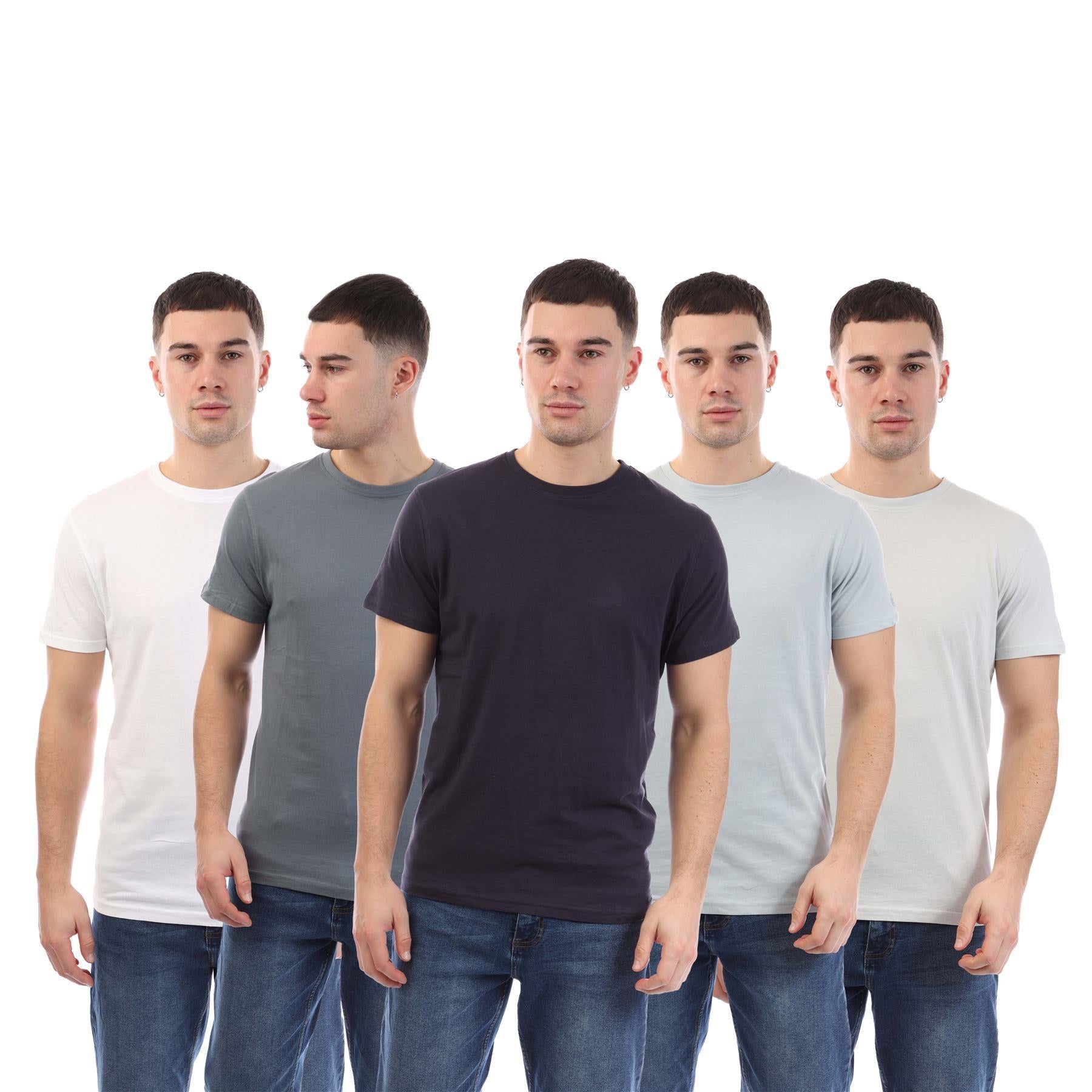 Duck and Cover Demtare Print Sleeve 5 Pack T-Shirts