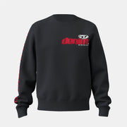 Diesel Text Graphic Crew Neck Ribbed Collar Long Sleeve Sweatshirt