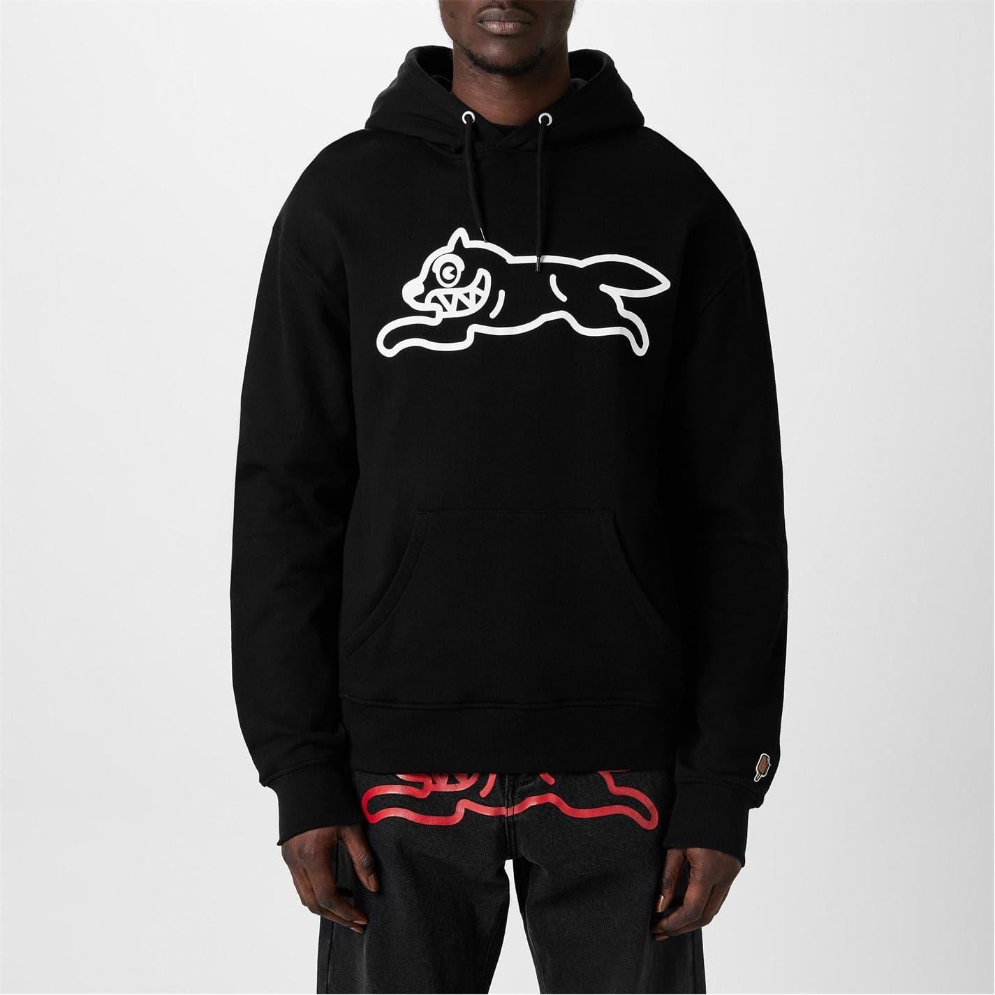ICECREAM Run Dog Graphic Hooded Long Sleeve Sweatshirt