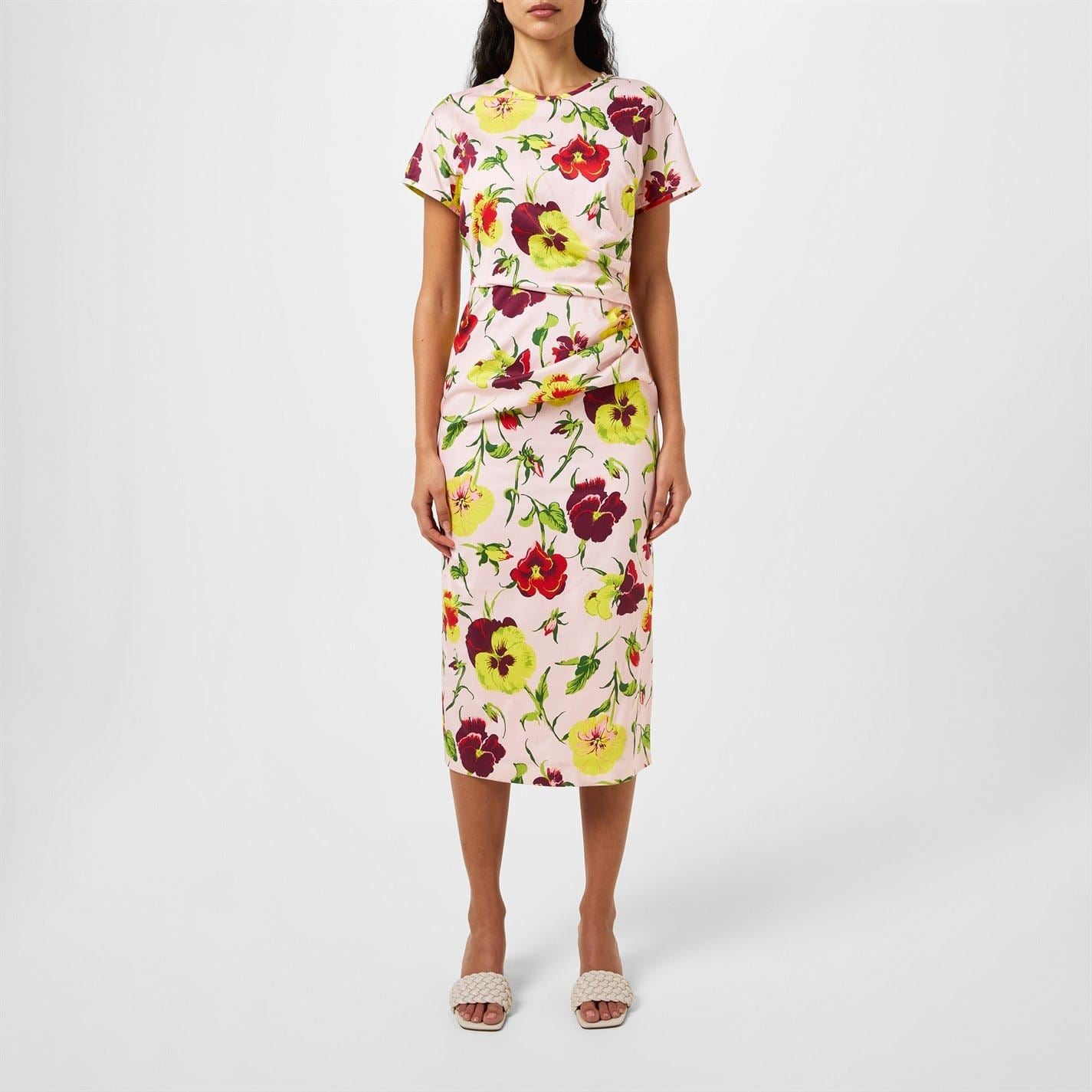 Max Mara Weekend Crew Neck Midi A-Line Dress