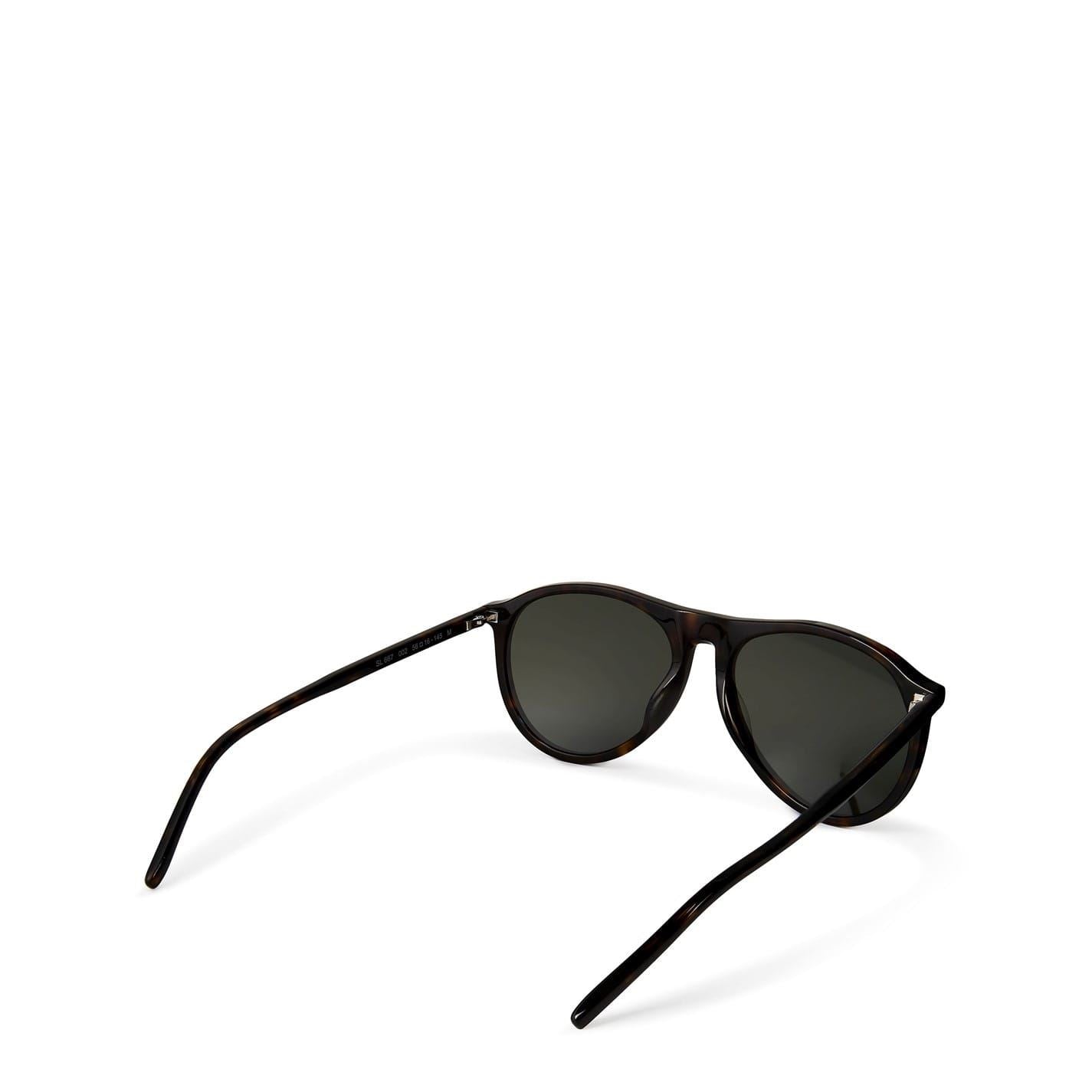 Saint Laurent SL 667 Aviator Double Bridge Sunglasses