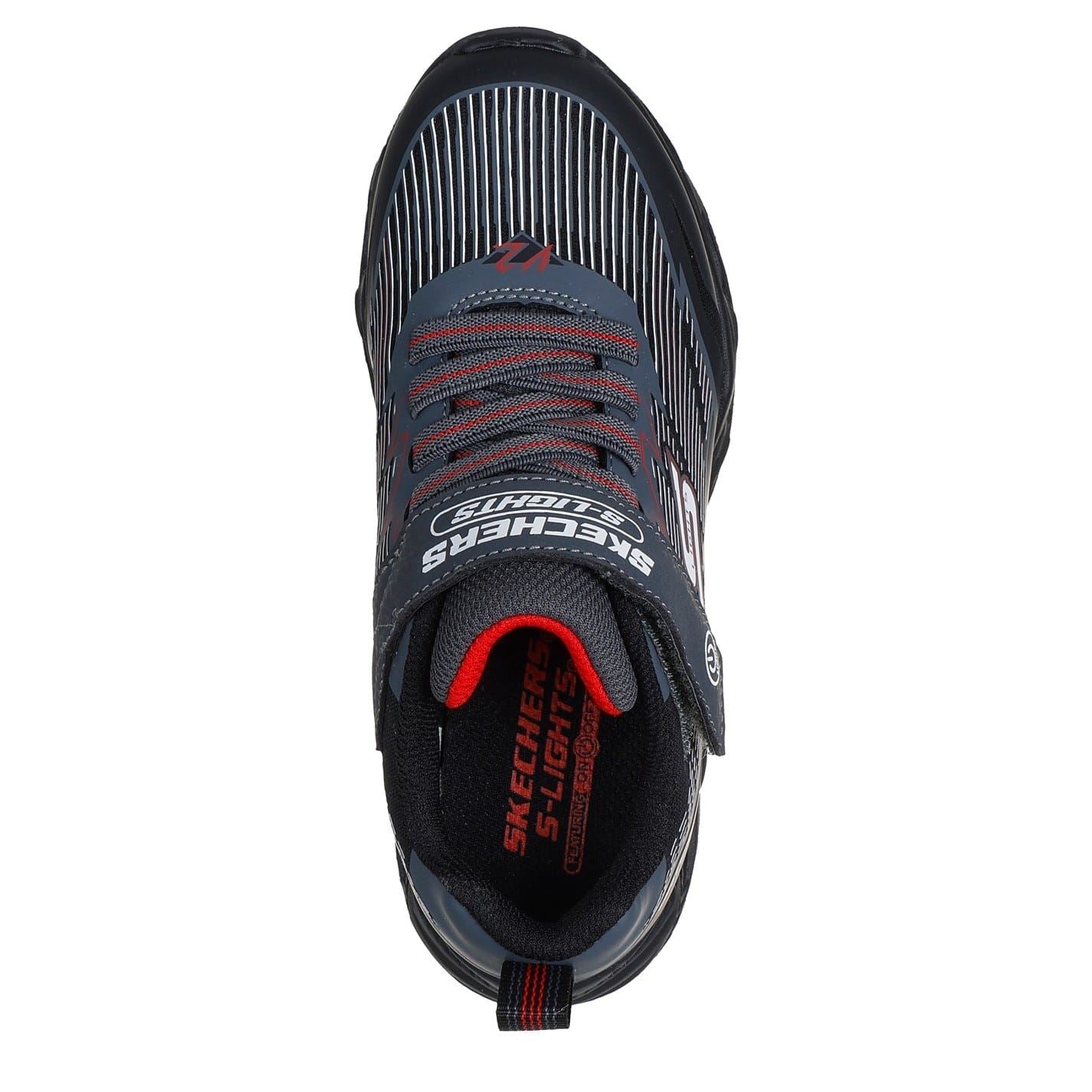 Skechers Lighted Strap Light Up Trainers with Stripe