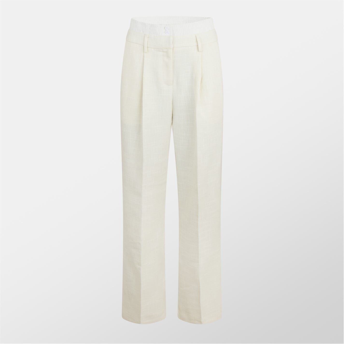 4th and Reckless 4th And Georgia Solid Patterned Wide Leg Trousers