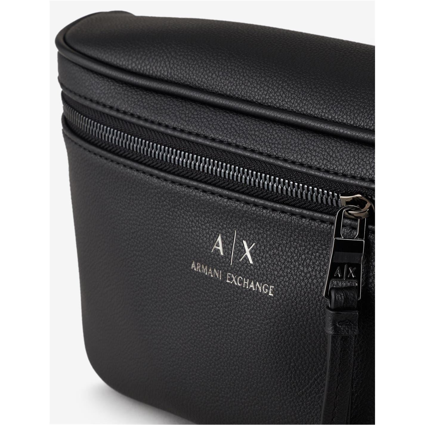 Armani Exchange Exchange Logo Leather Bum Bag Mens