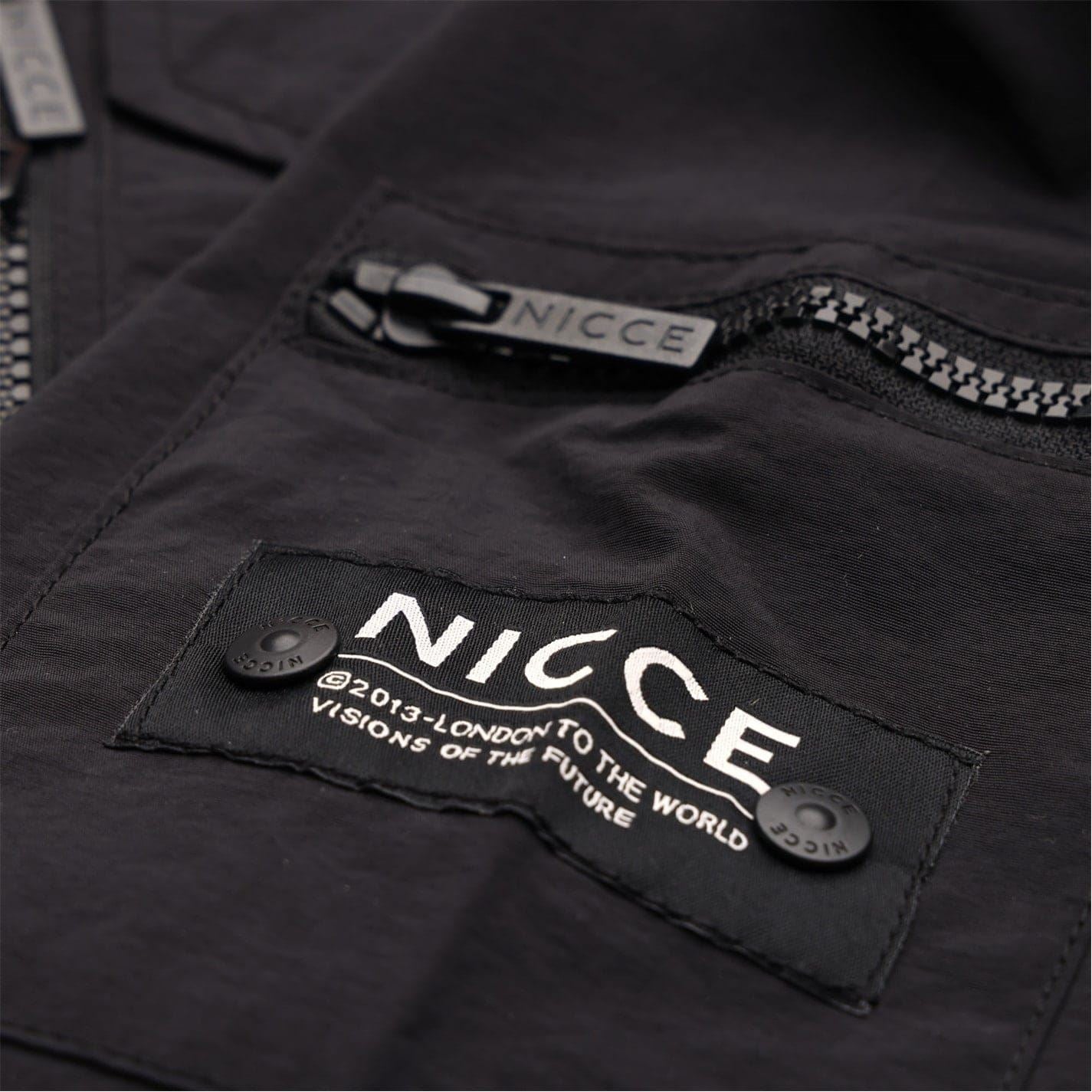 Nicce Claytun Solid Patterned with Logo Badge Overshirt