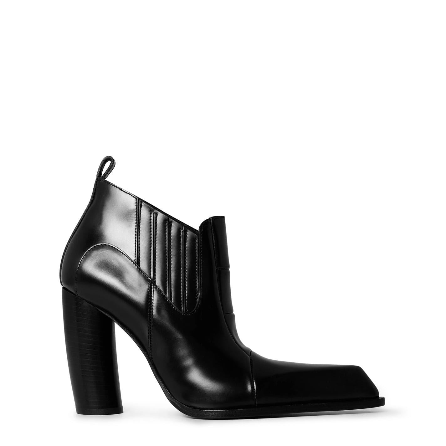 Off White High Heel Ankle Boots