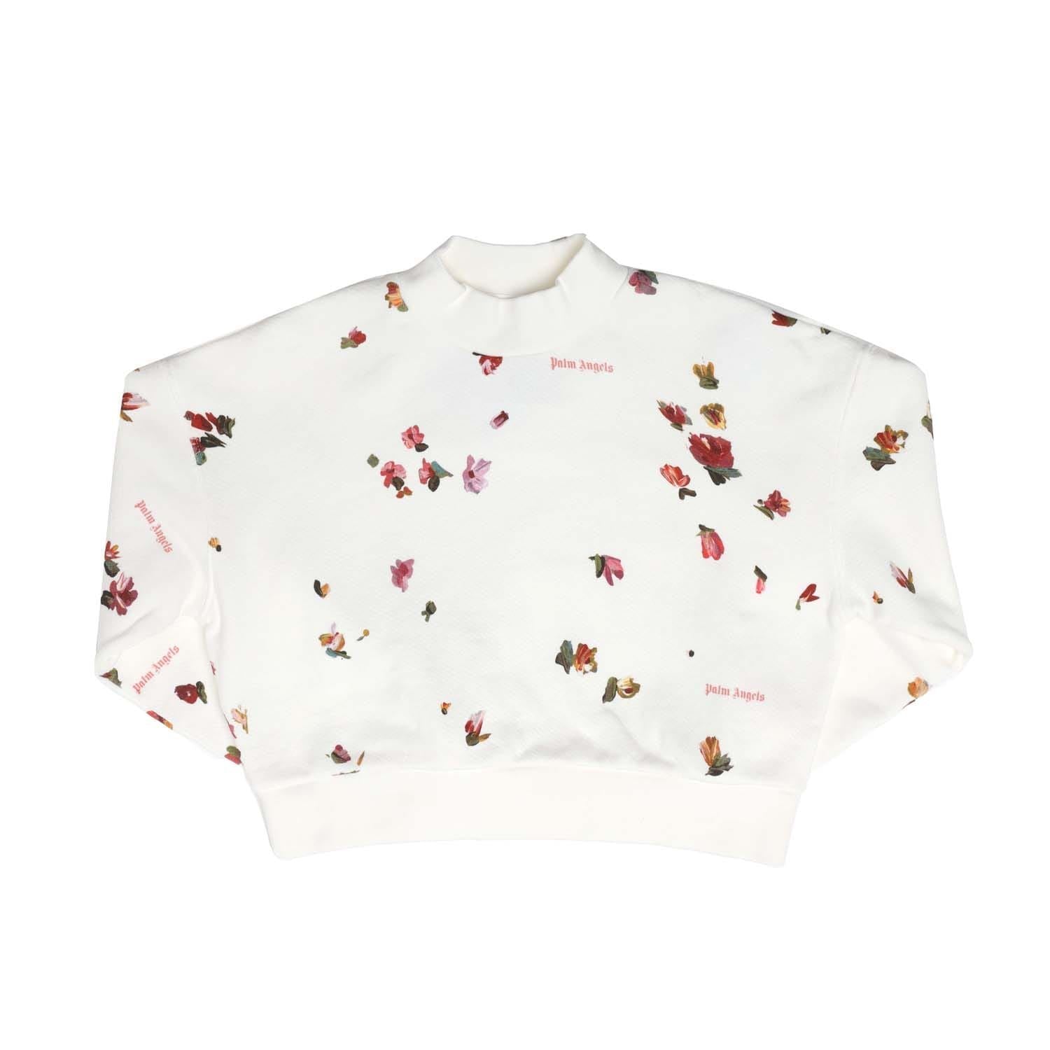 Palm Angels Juniors Allover Print Flower Sweatshirt