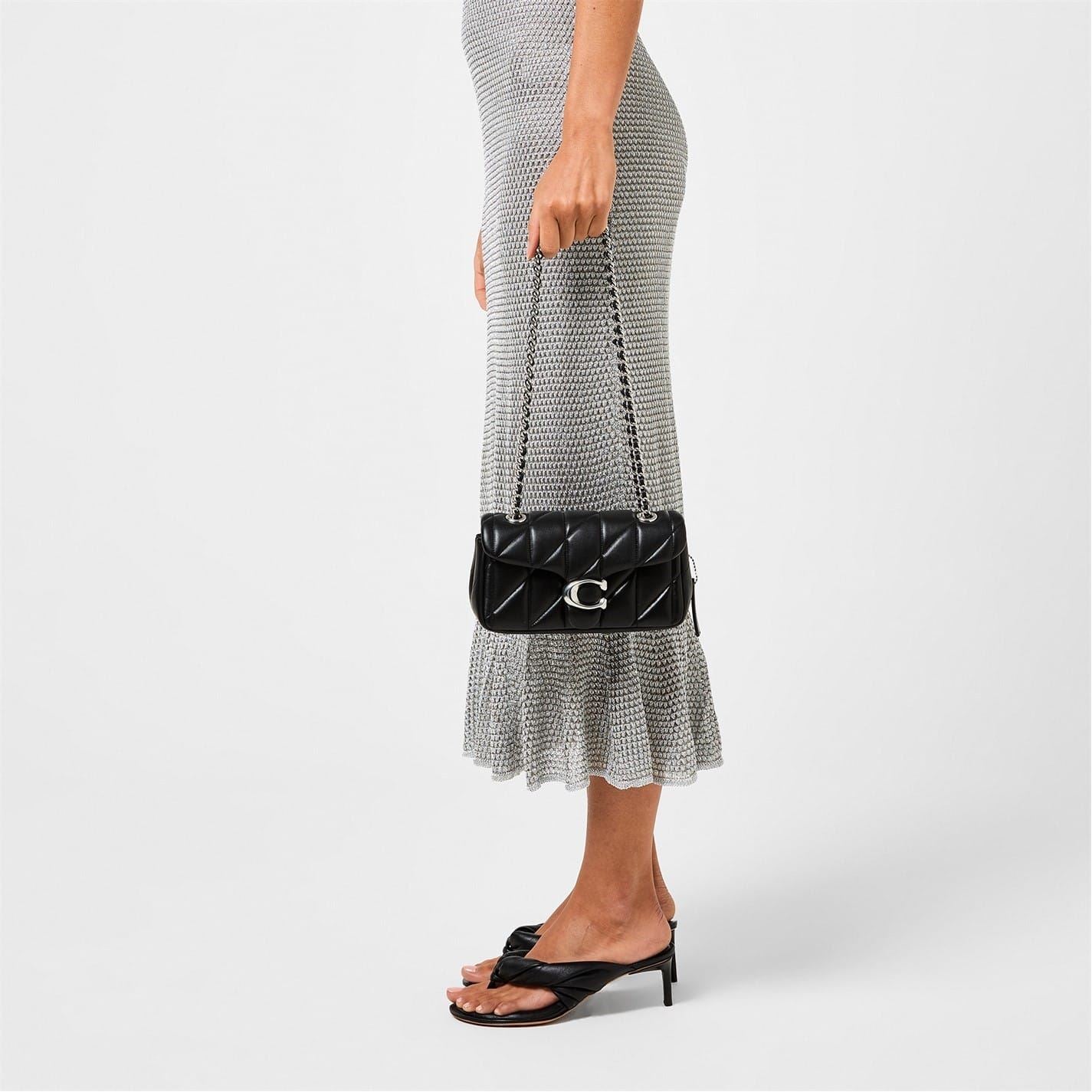 Coach Tabby 20 Geometric Patterned Chain Shoulder Bag