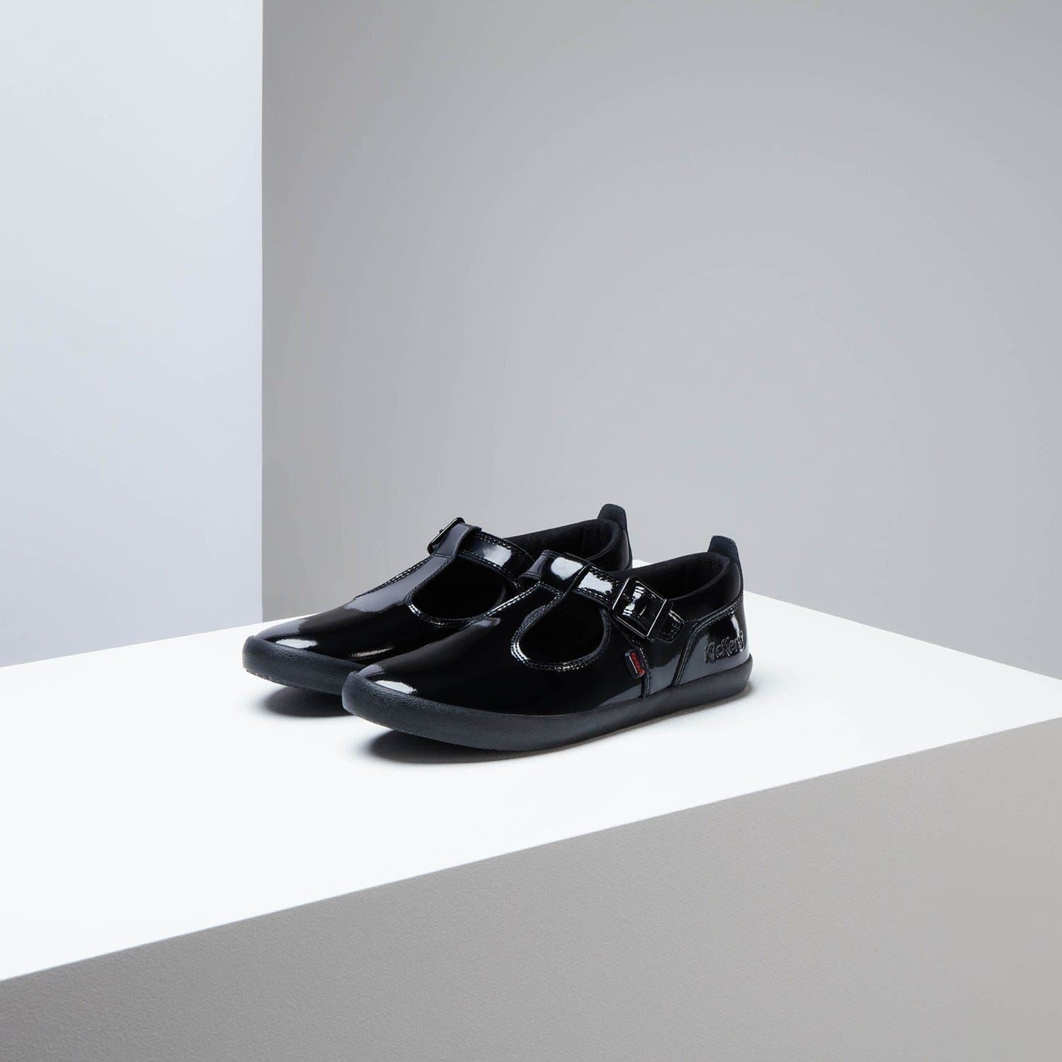 Kickers Kariko T Bar Patent Shoe