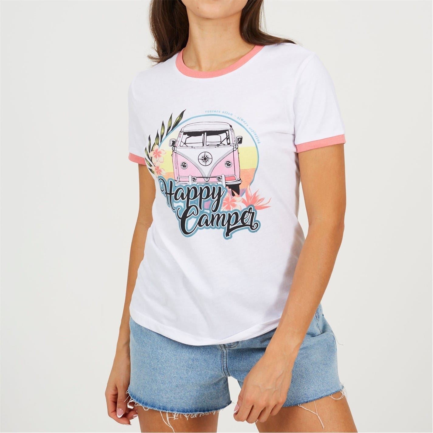 Brave Soul Camper Ringer T-Shirt