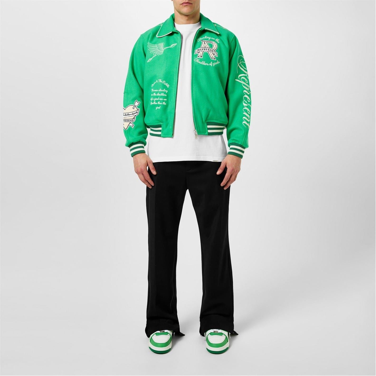 Represent Stepped Hem Regular Fit Trousers