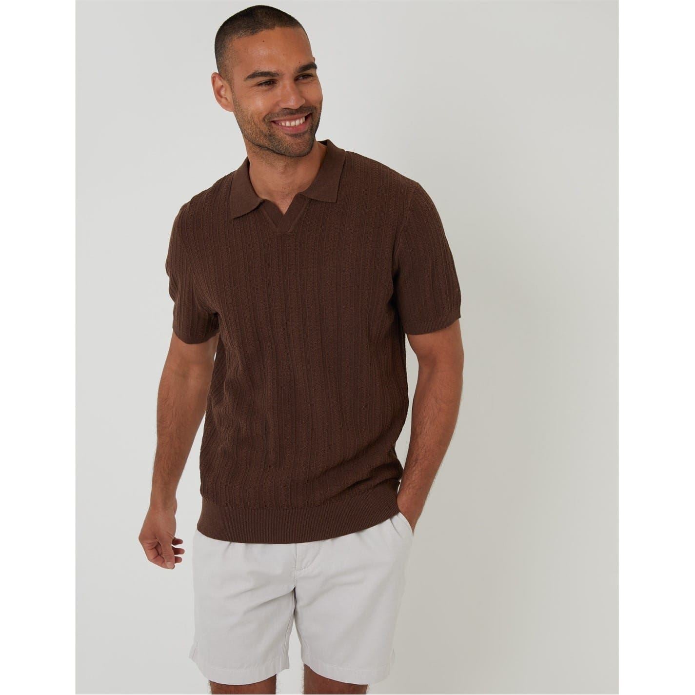 Threadbare Lynwood Collared Short Sleeve Polo Shirt