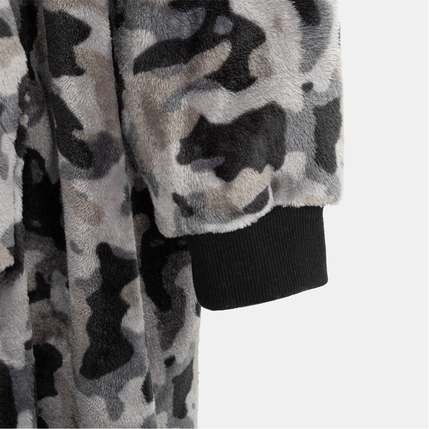 Howick Mens Snuggle Hoodie Camo Pattern