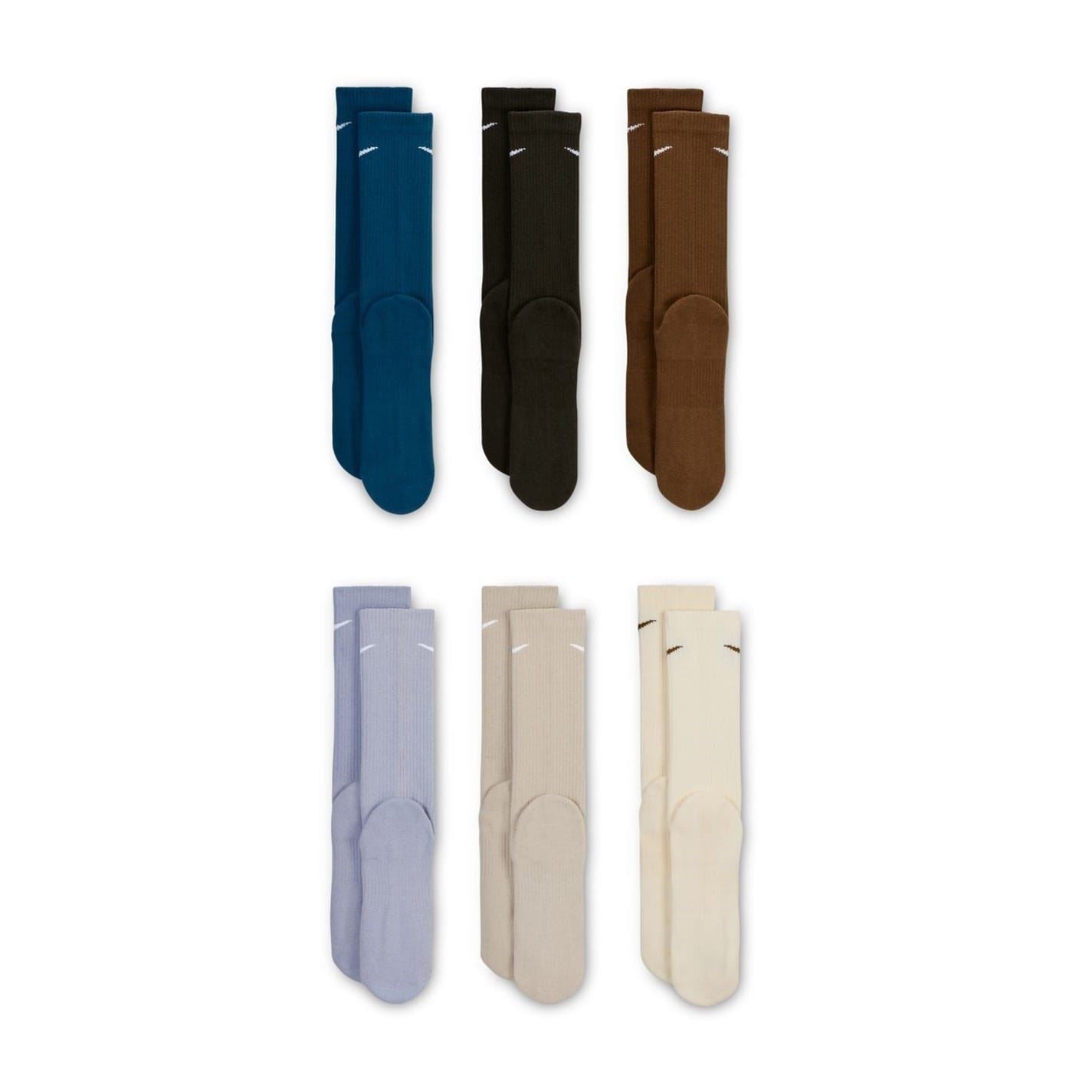 Nike 6 Pack Cushioned Training Crew Socks