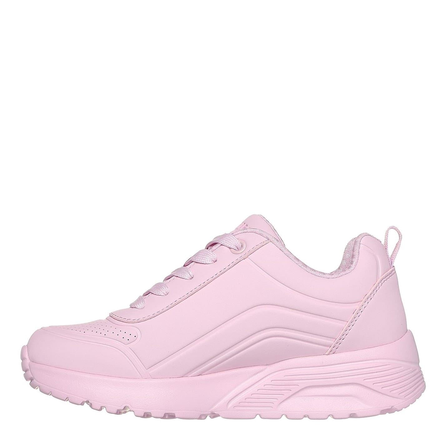 Skechers Girls Monochromatic Lace Up Low Top Sneakers
