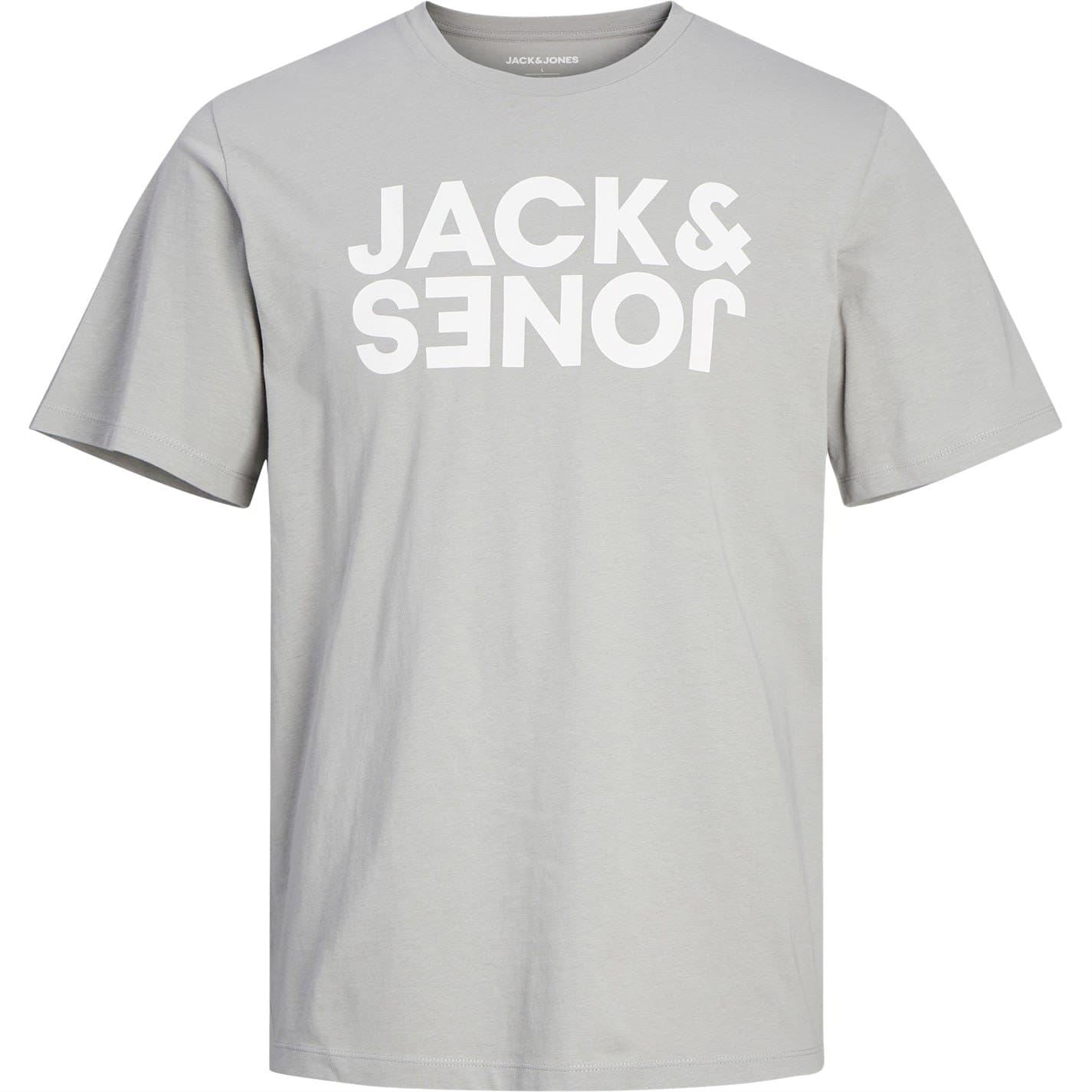 Jack and Jones Mens 5 Pack Short Sleeve T-Shirt