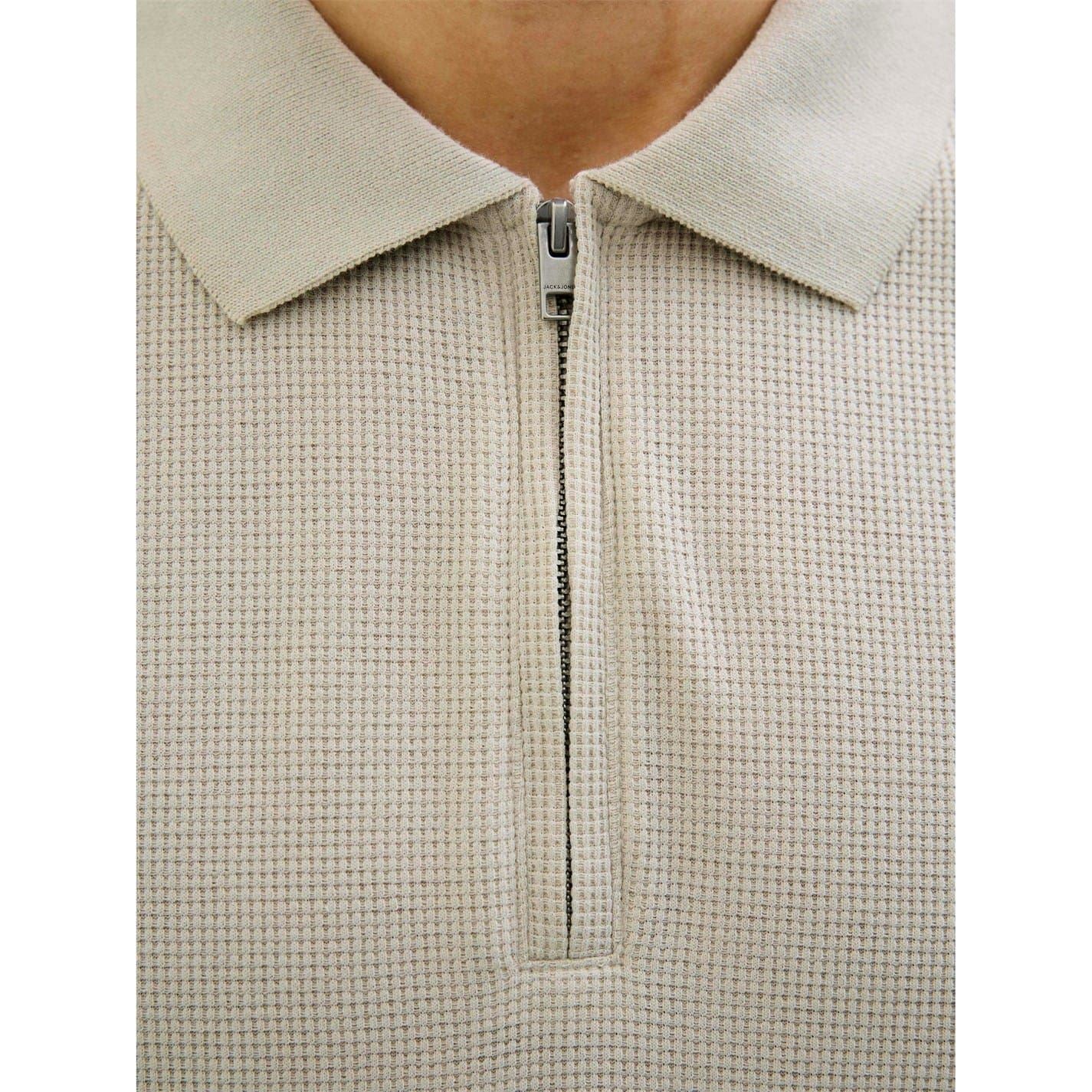 Jack and Jones Mens Zip Polo