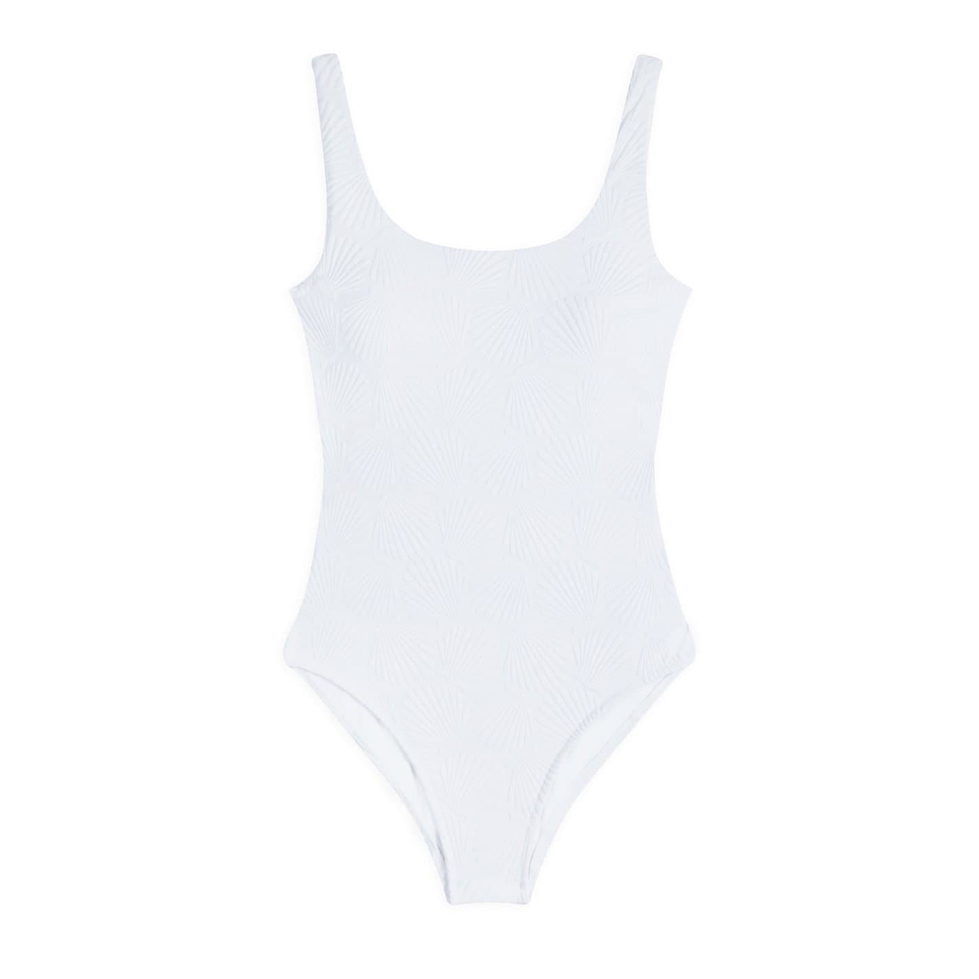 Chelsea Peers Sweetheart Tie Back Textured Swimsuit