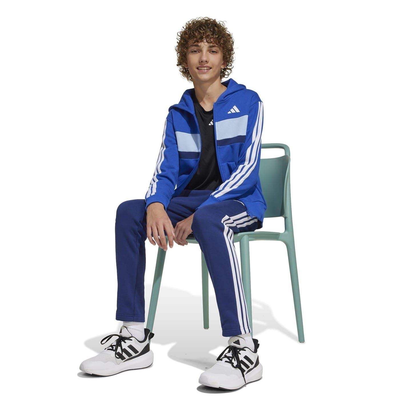 adidas Tiberio Fleece Tracksuit Juniors