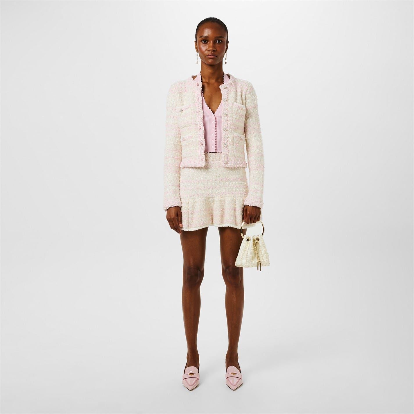 LoveshackFancy Eterna Halter Cropped Slim Tank