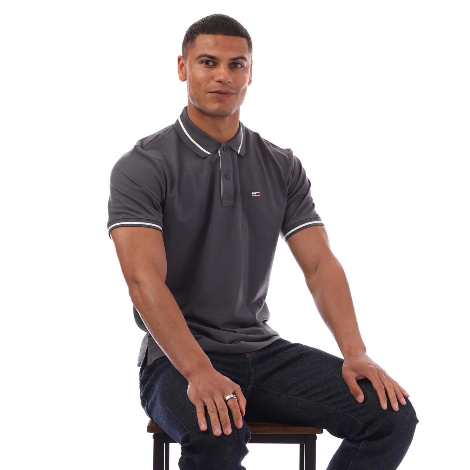 Tommy Jeans Regular Fit Tipped Polo Shirt