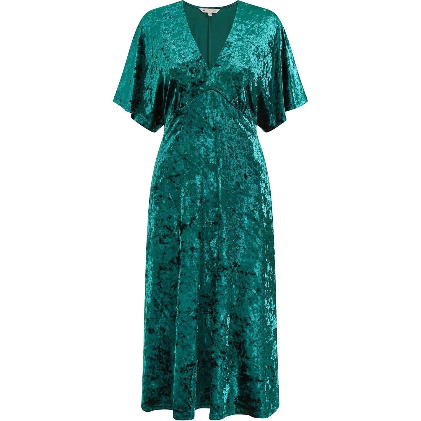 Yumi Velvet Kimono Midi Dress