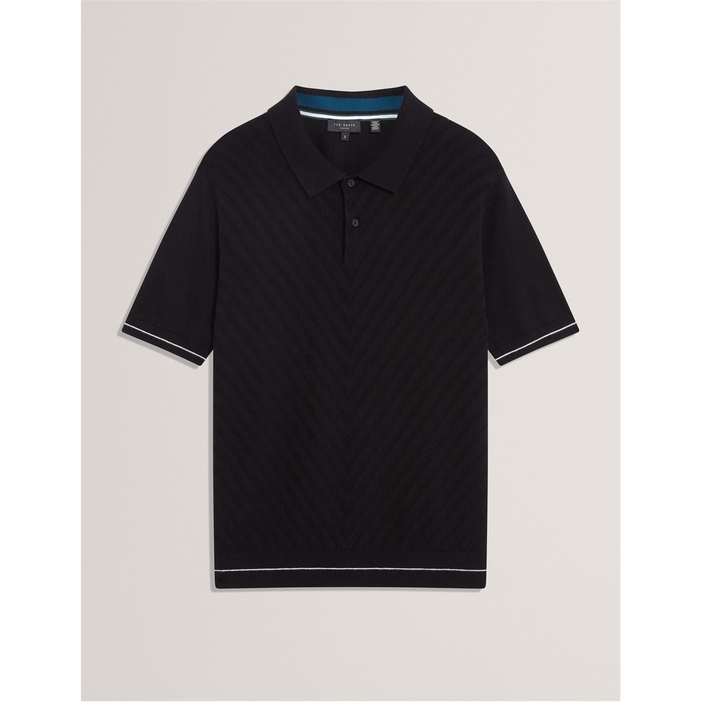 Ted Baker Stitch Collared Short Sleeve Polo Shirt