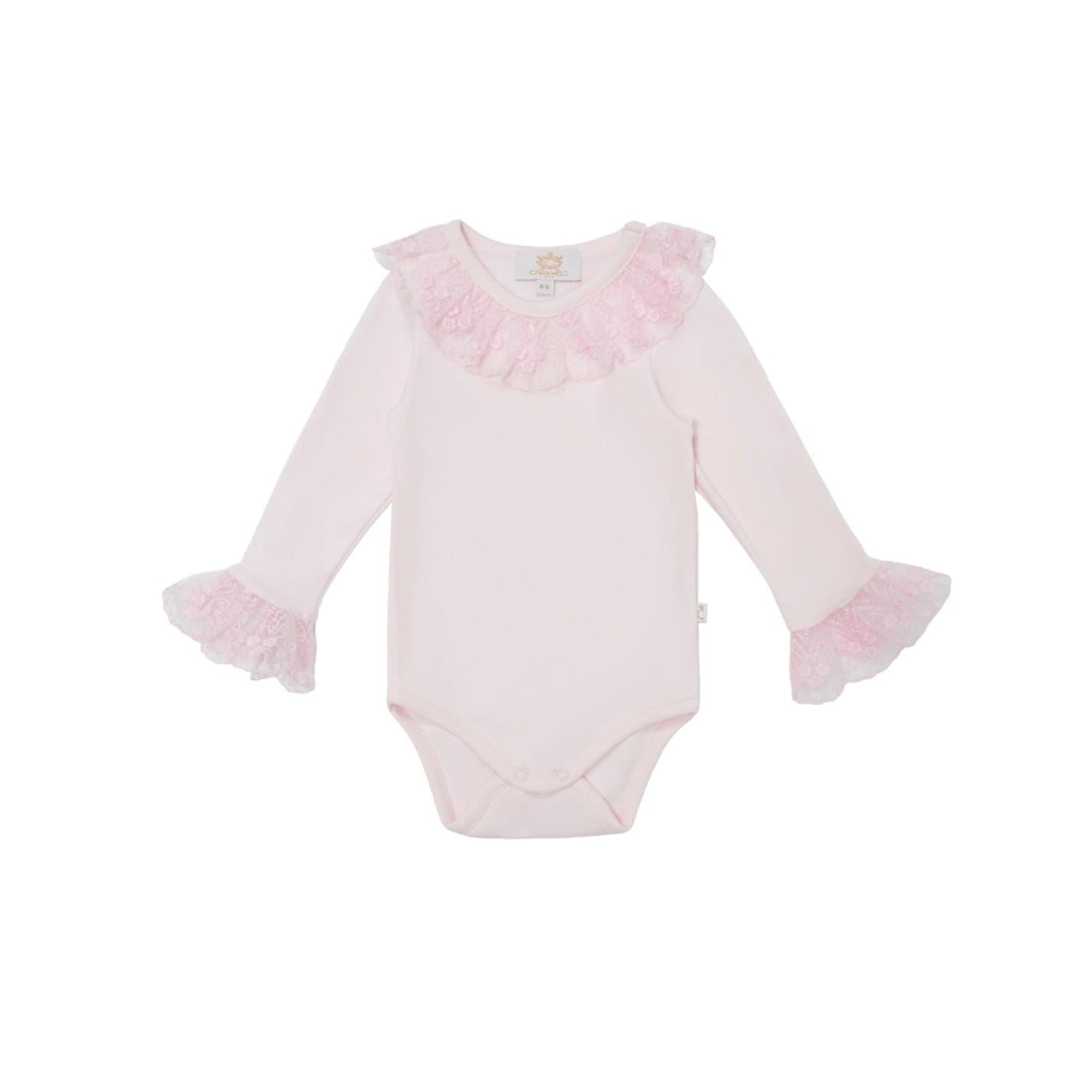 Caramelo Kids Regular Fit Crew Neck Long Sleeve Bodysuit
