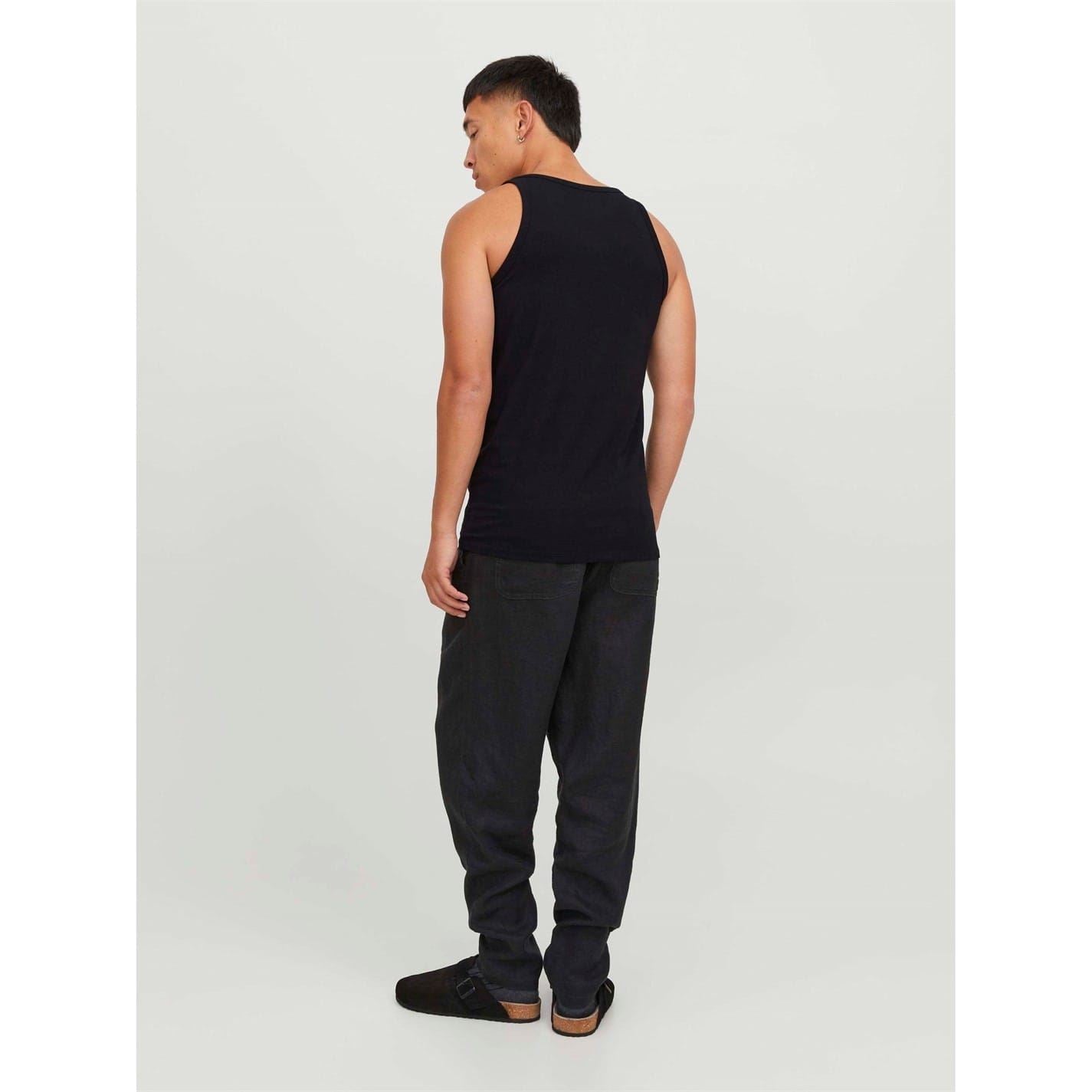 Jack and Jones 2 Pack Scoop Neck Box Tank