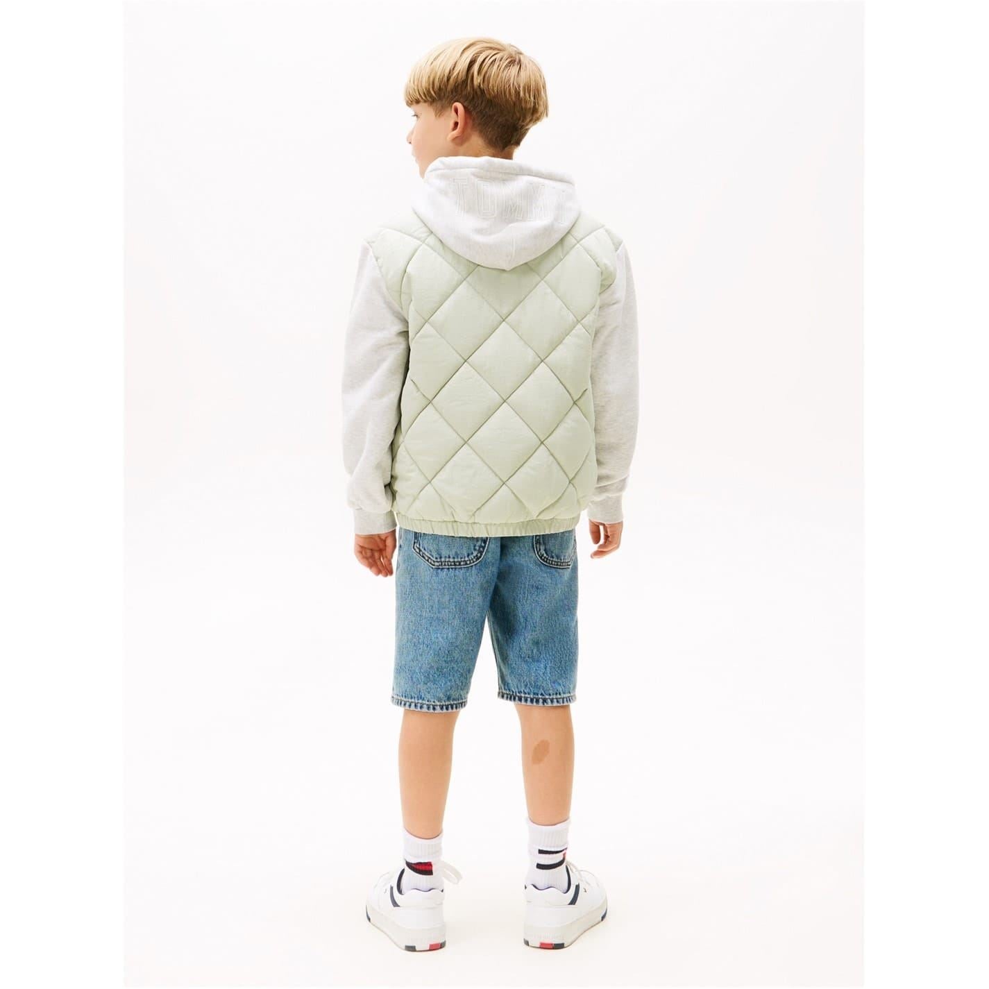 Tommy Hilfiger Hooded Neck Quilted Puffer Jacket with Ribbed Cuff