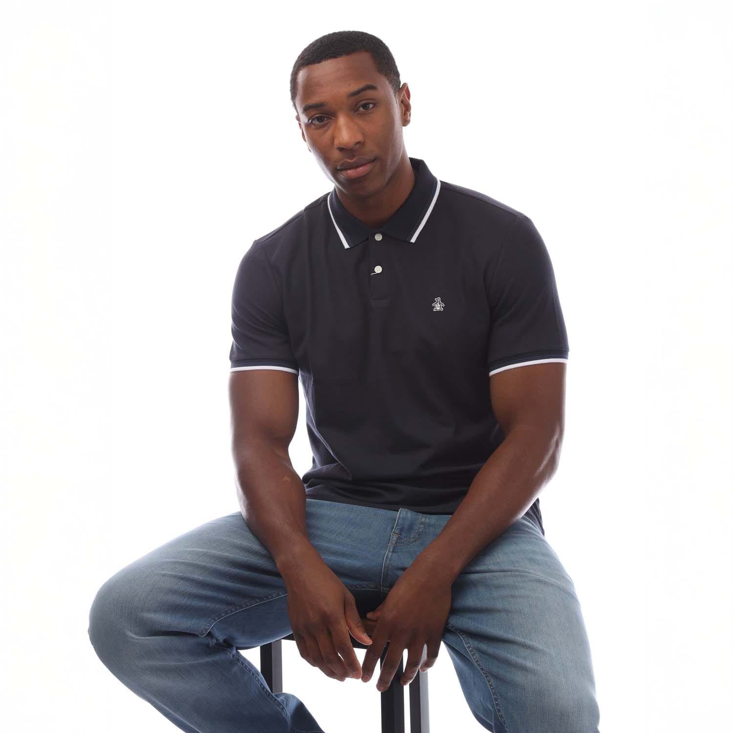 Original Penguin Tipped Pique Polo Shirt