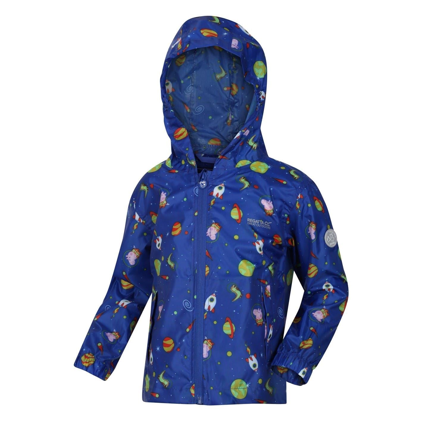 Regatta Pepa Polka Dot Hooded Rain Jacket