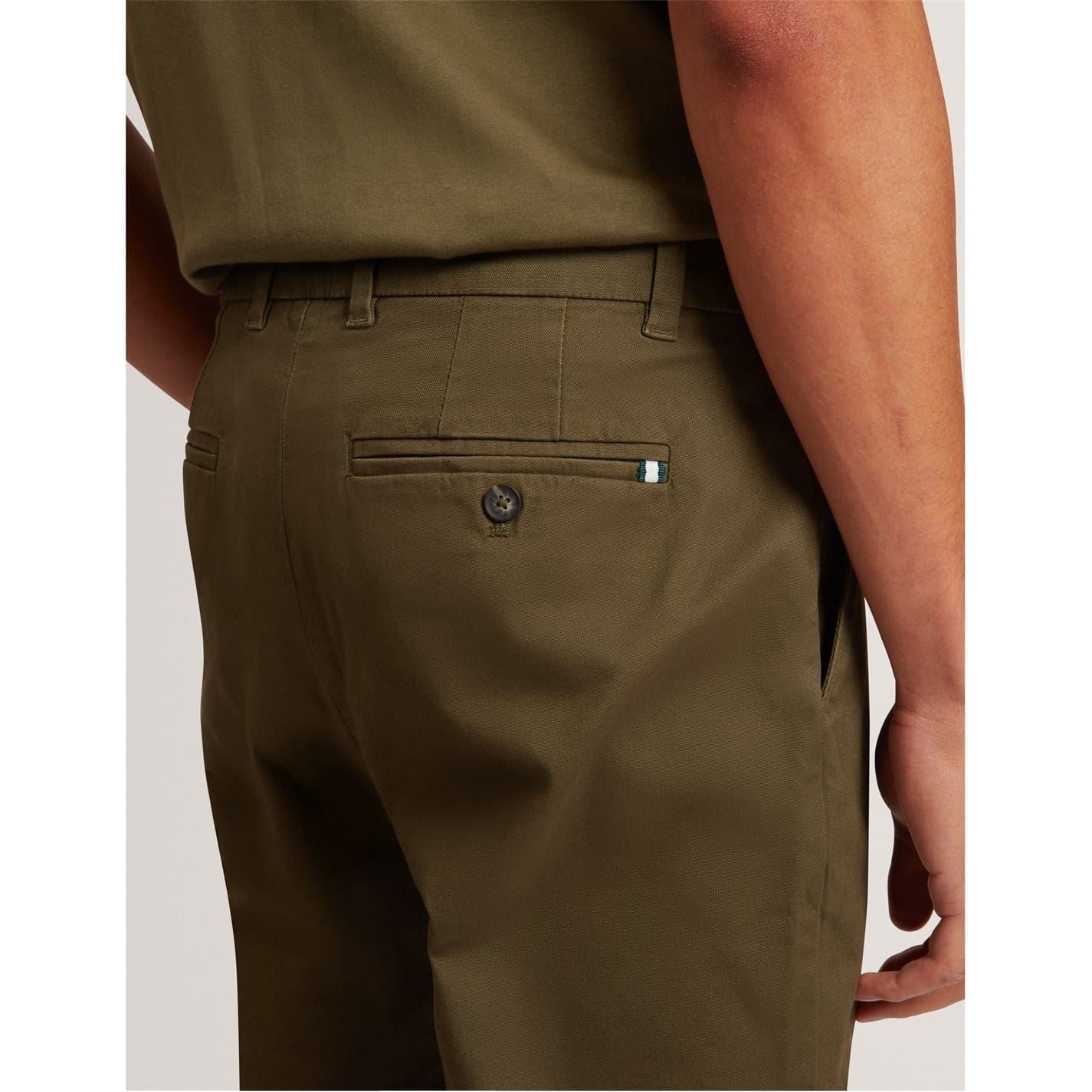 Ted Baker Solid Patterned Slim Chinos