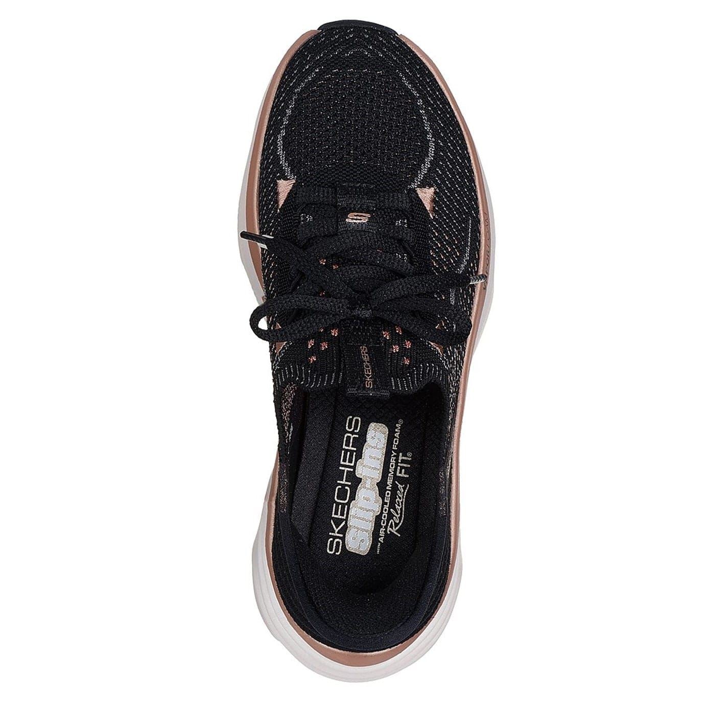 Skechers D Lux Vapor Low Top Lace-Up Sneakers