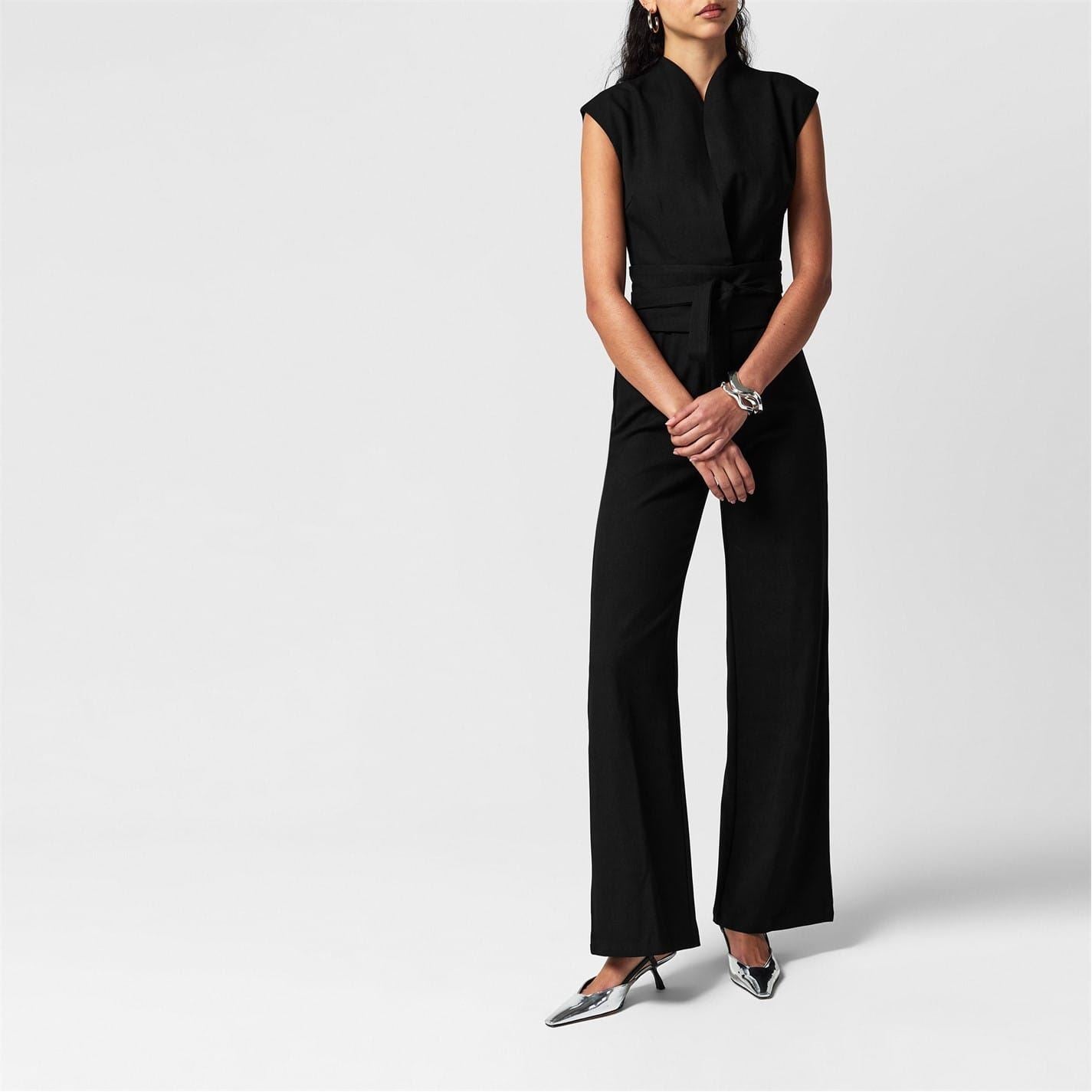 Odd Muse Womens Wrap Jumpsuit
