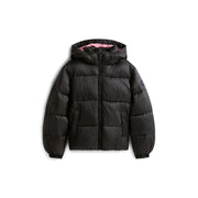 Tommy Hilfiger Solid Patterned Hooded Puffer Jacket