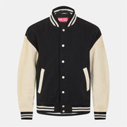 Diesel Franz Varsity Color Block Ribbed Cuff Jacket