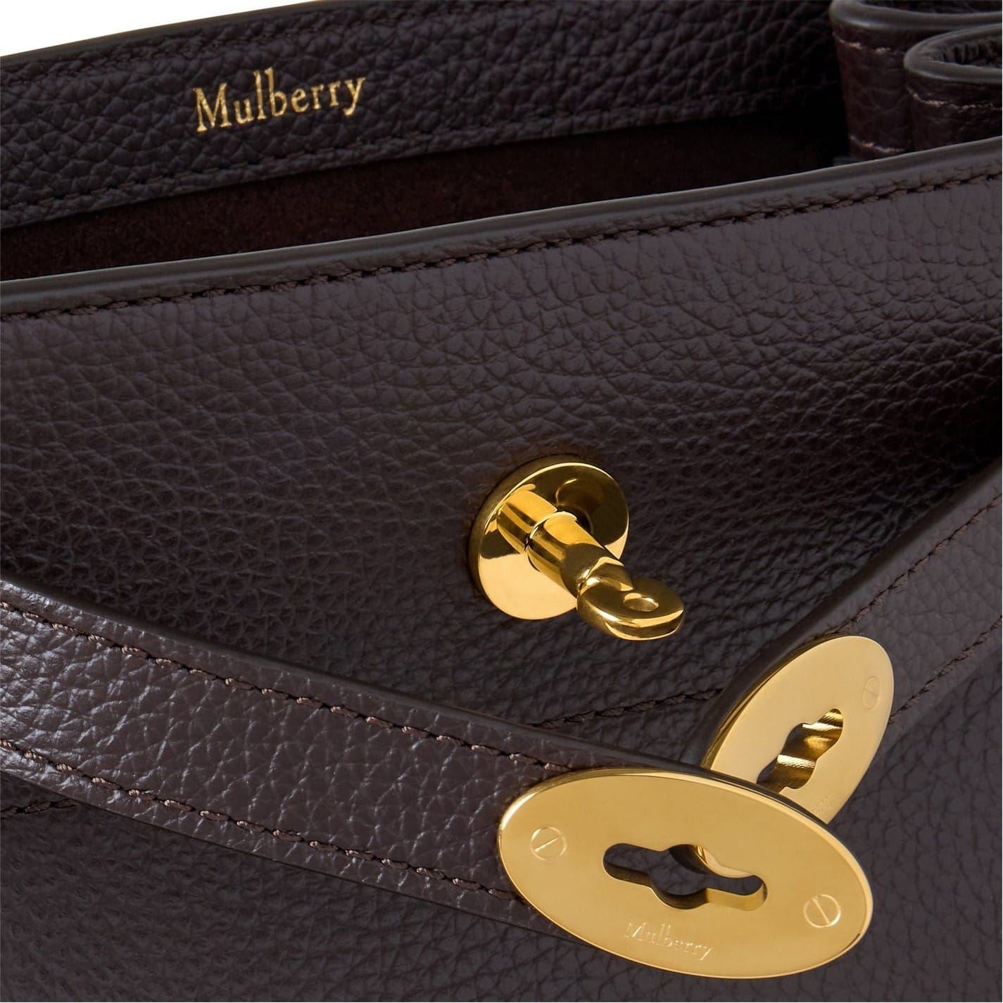 Mulberry Mini Islington Rectangle Shape Grab Bag with Logo