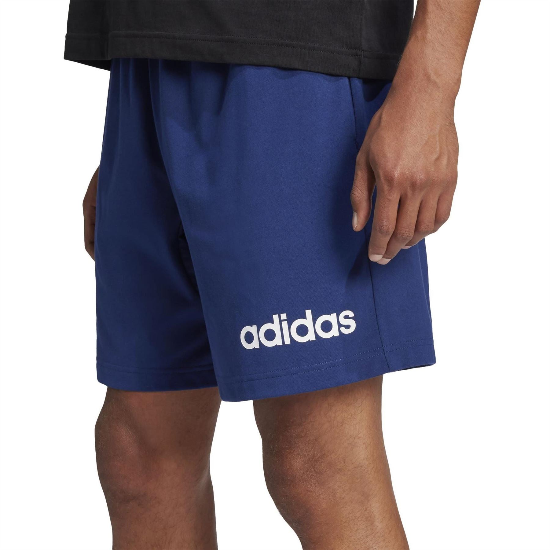 adidas Mens Essentials Linear Single Jersey Shorts