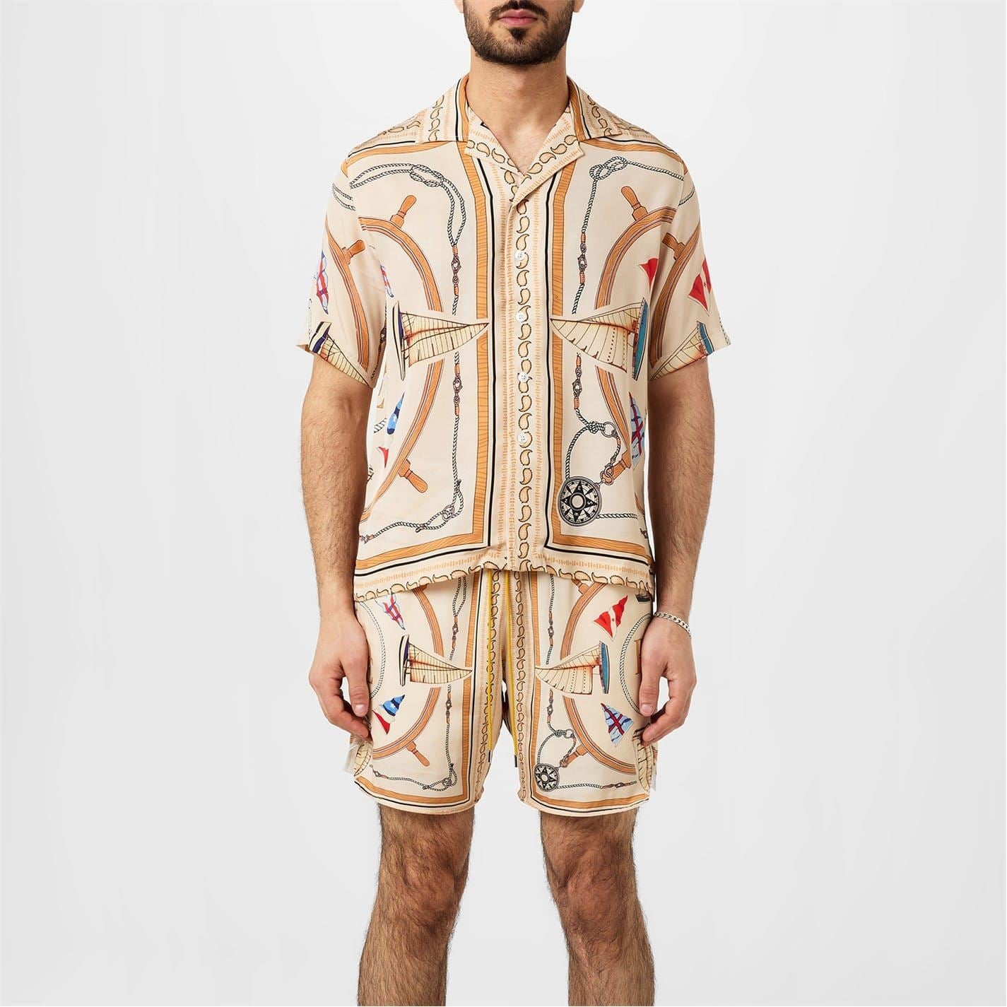 Rhude Nautical Silk Shirt