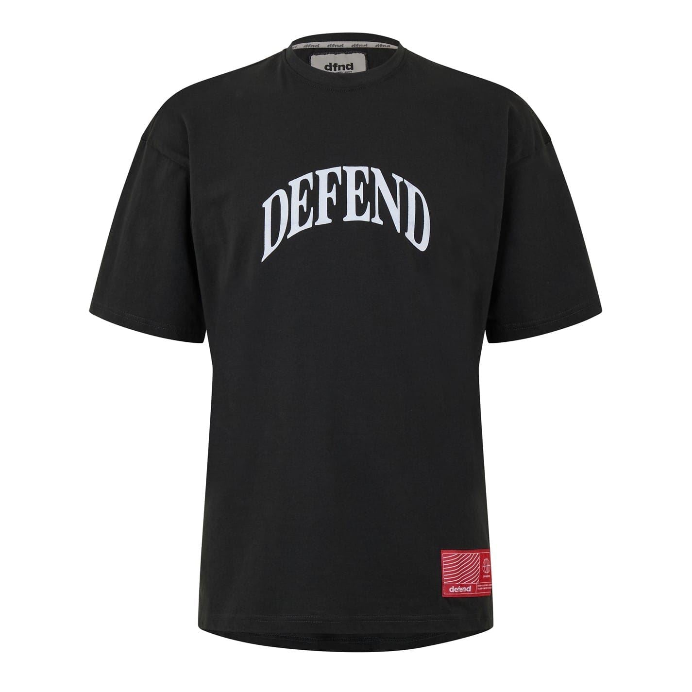 DFND London Core Lettering Crew Neck Short Sleeve T-Shirt and Short Set