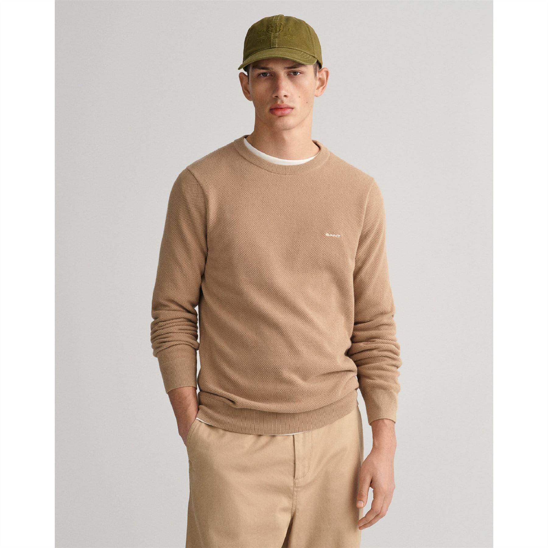 Gant Cotton Piqué Crewneck Sweatshirt