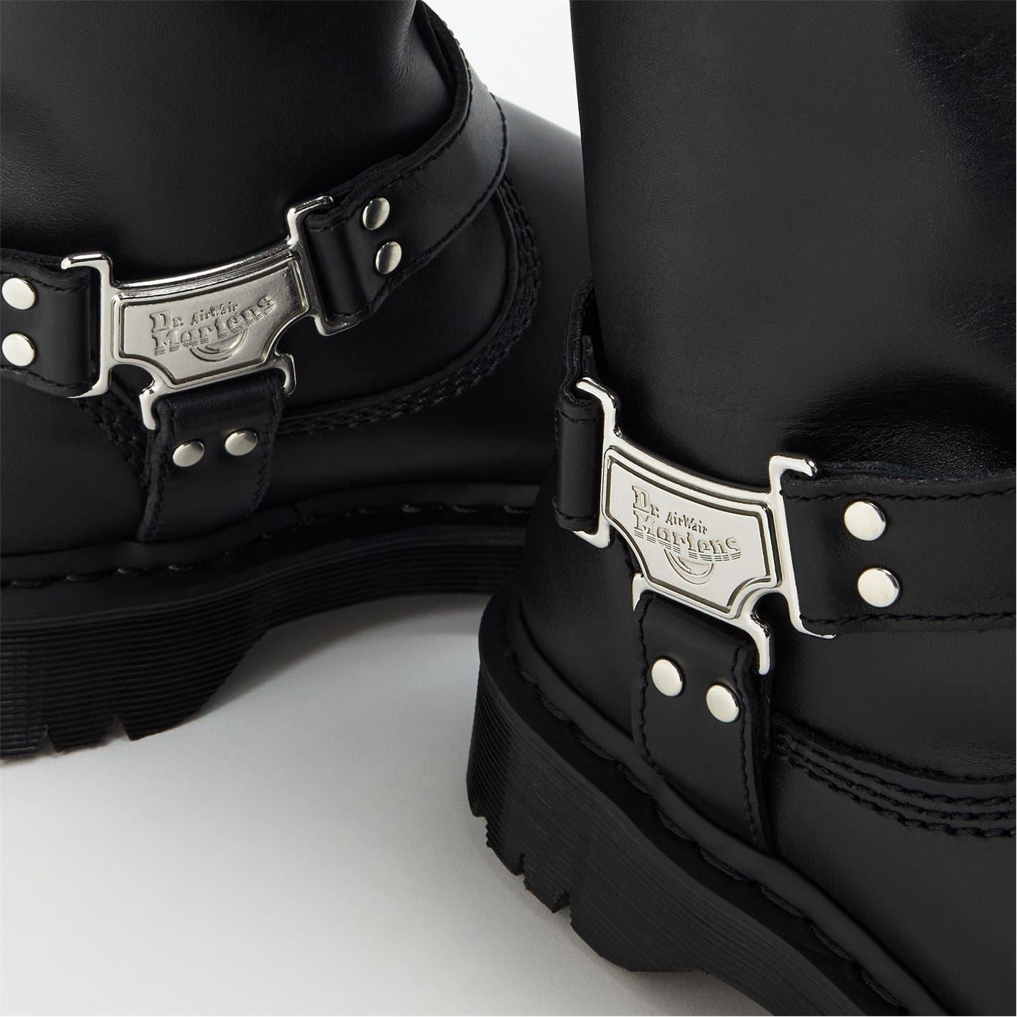 Dr Martens Anistone Tall Leather Biker Boots