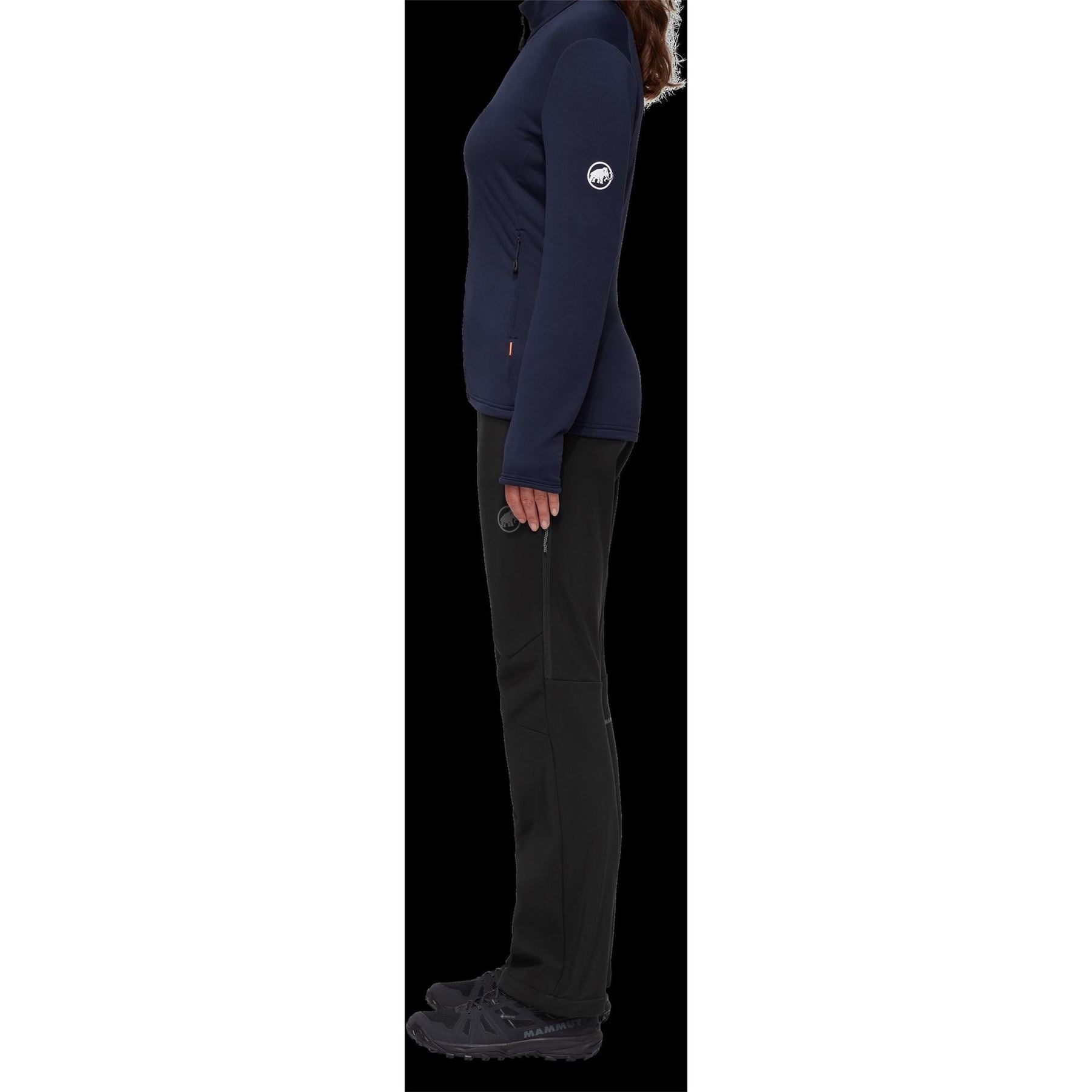 Mammut Solid Patterned Straight Trousers with Zipped Pockets