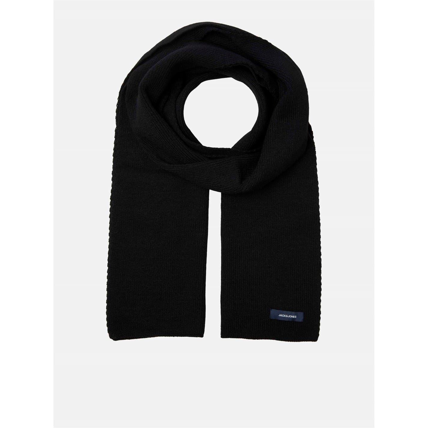 Jack and Jones Solid Knit Scarf with Woven Label