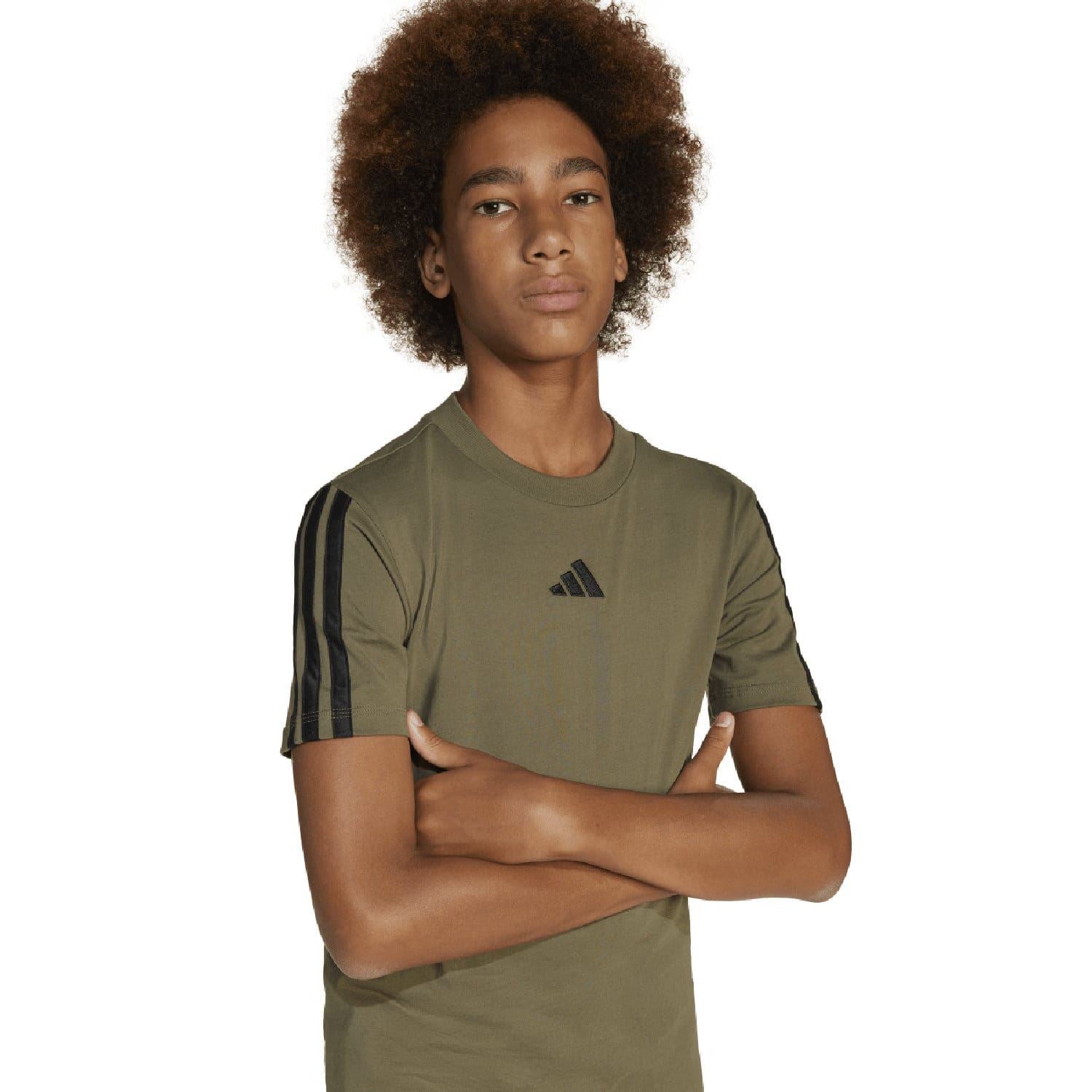 adidas Juniors 3 Stripes T-Shirt